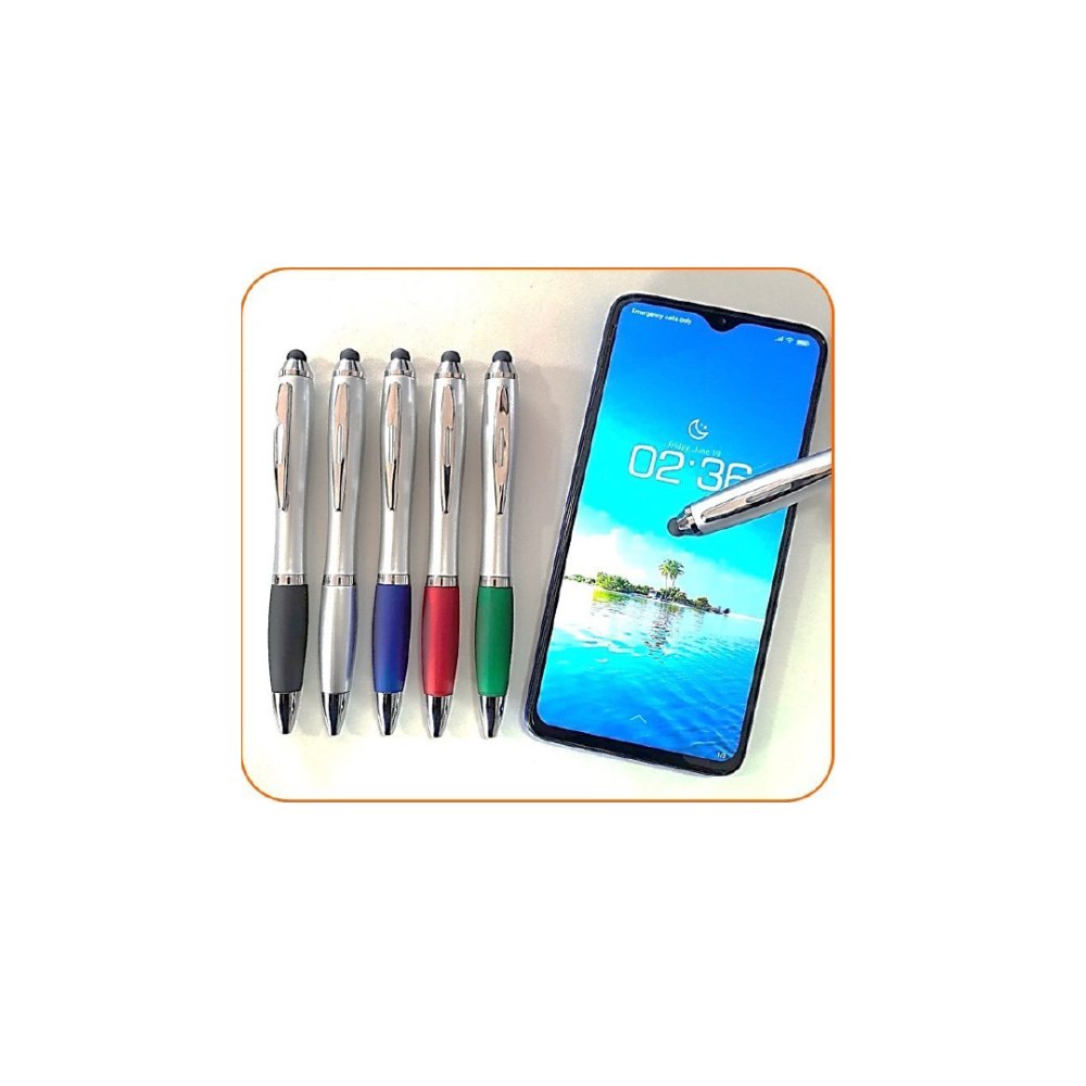 Lapicero plástico/ accesorio metálico/ con stylus táctil