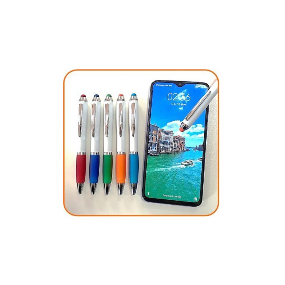 Lapicero plástico/ accesorio metálico/ con stylus táctil