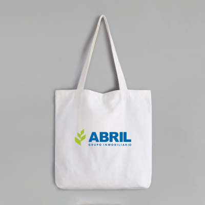 Bolso de tocuyo para Abril Grupo inmobiliario
