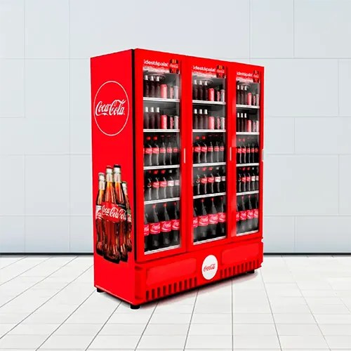 Congeladora de bebidas de Coca Cola