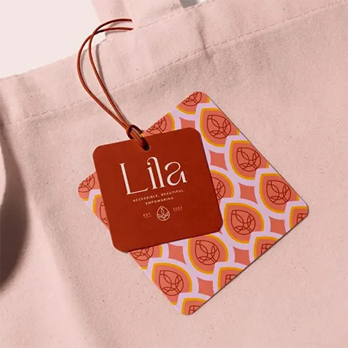 Etiqueta para ropa Lila