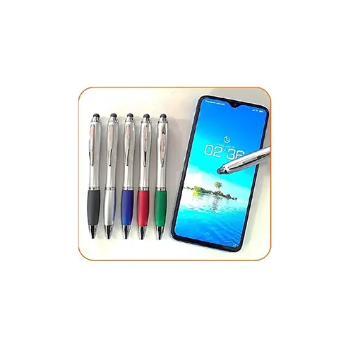 Lapicero plástico/ accesorio metálico/ con stylus táctil