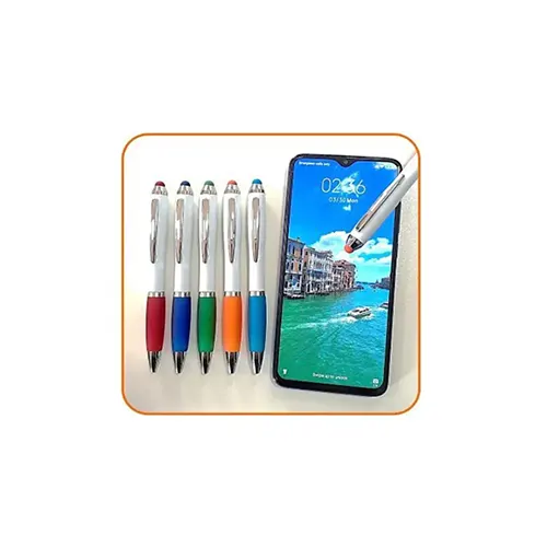 Lapicero plástico/ accesorio metálico/ con stylus táctil