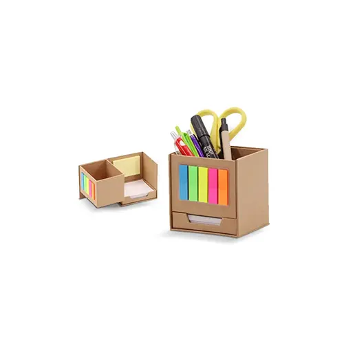 PORTA LAPICERO CON POST IT ECOLOGICO