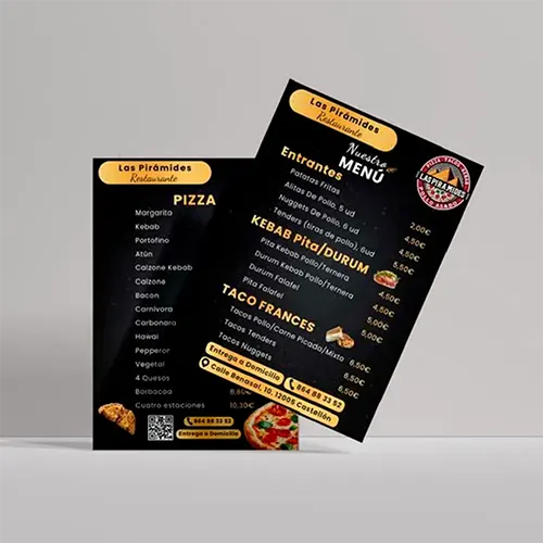 Volantes para pizzería 