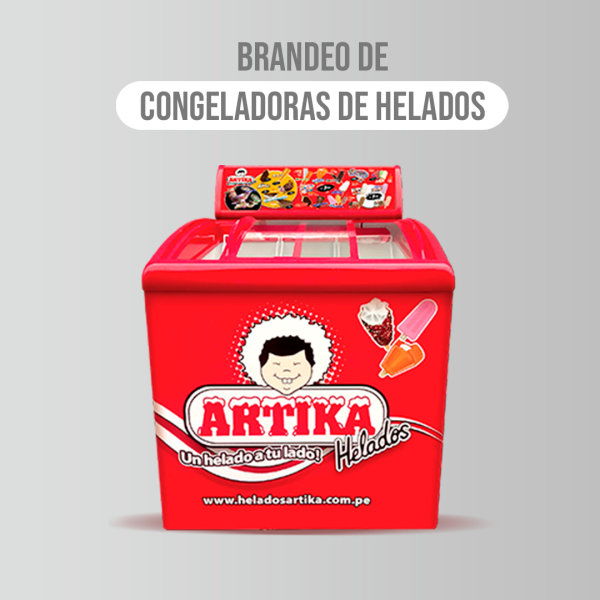 Brandeo de máquinas congeladoras para helados